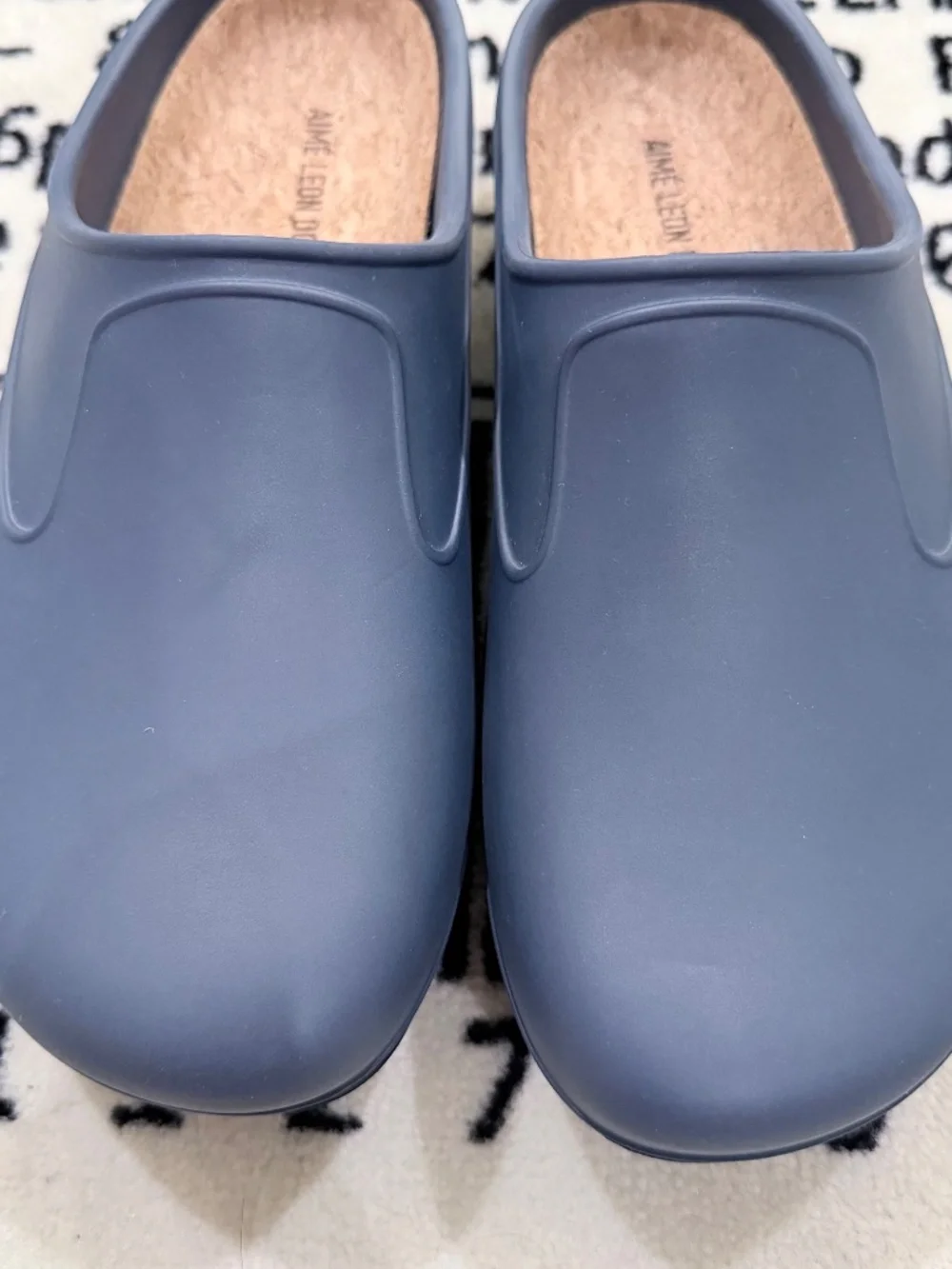 NEW Aime Leon Dore Navy Blue Garden Mules / Loafers